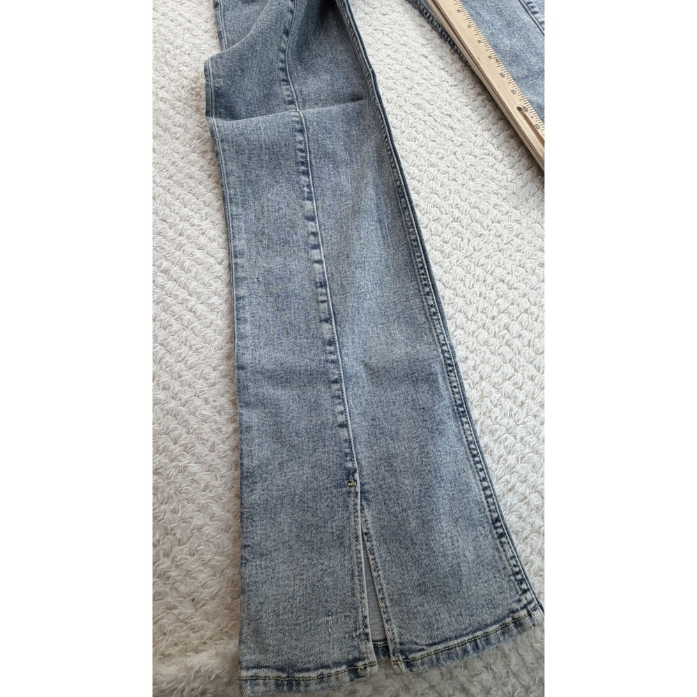 NWT Hudson Barbara High-Rise Bootcut Jean w/ Slit Hem Color caliber $195 Size 32 - Picture 3 of 10